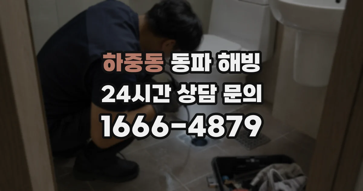 하중동 동파 해빙
