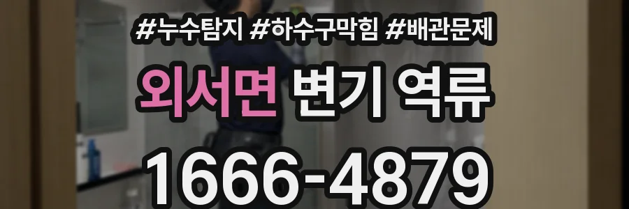 외서면 변기 역류