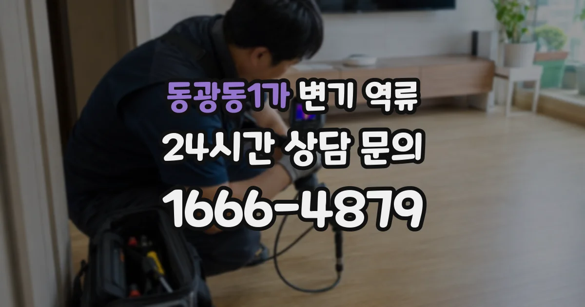 동광동1가 변기 역류