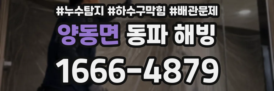 양동면 동파 해빙