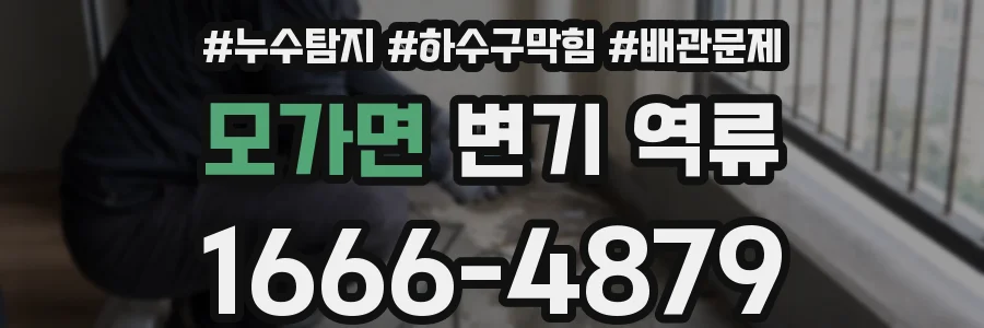 모가면 변기 역류