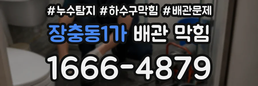 장충동1가 배관 막힘