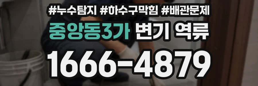 중앙동3가 변기 역류