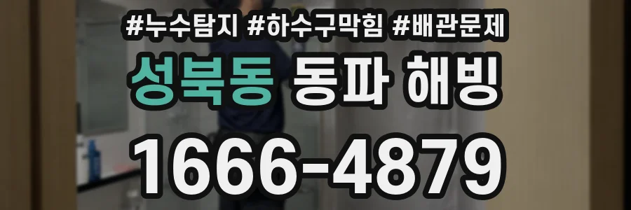 성북동 동파 해빙