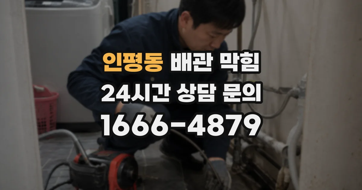 인평동 배관 막힘