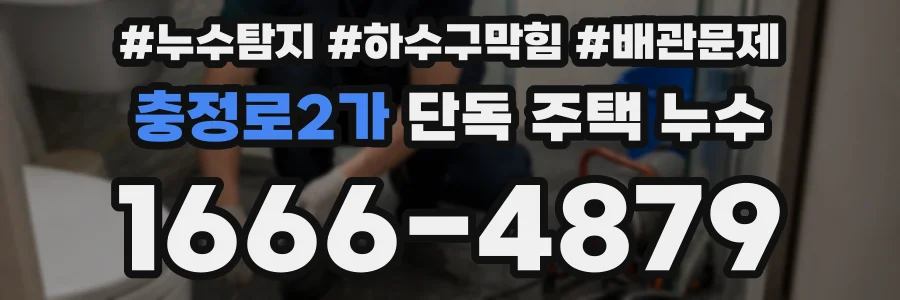 충정로2가 단독 주택 누수