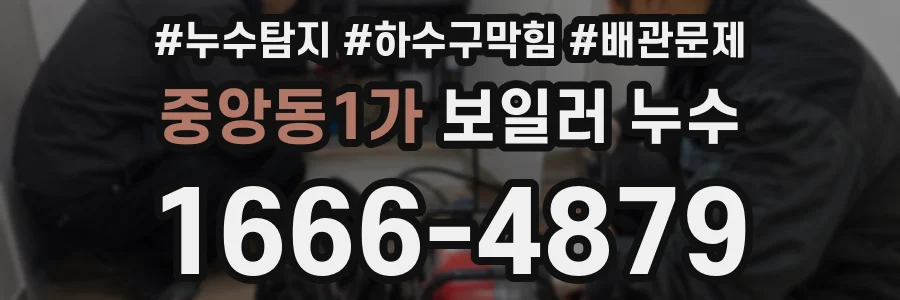 중앙동1가 보일러 누수