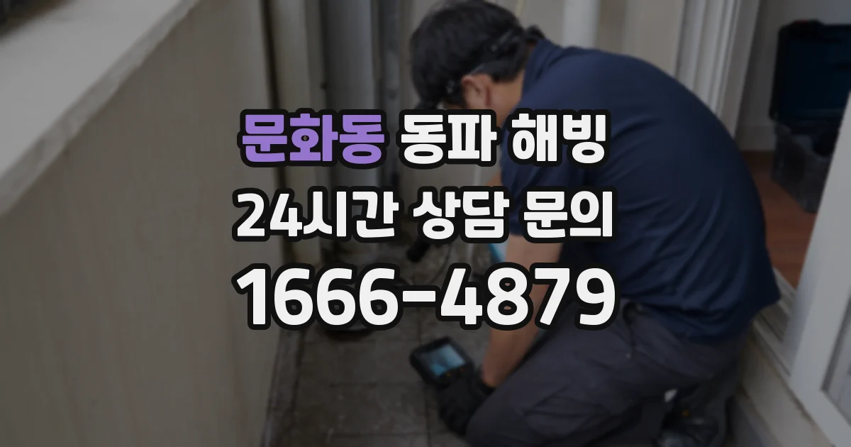 문화동 동파 해빙