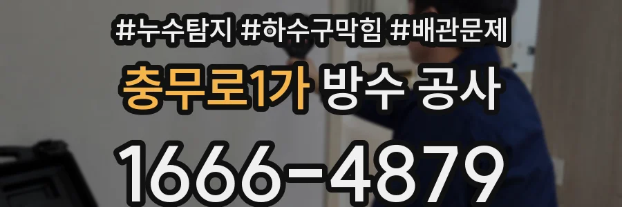 충무로1가 방수 공사