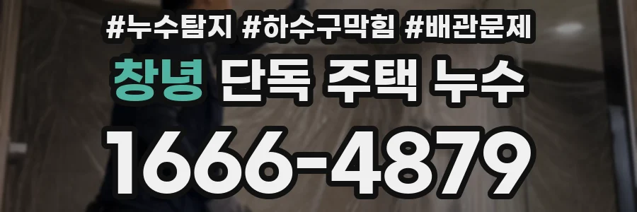 창녕 단독 주택 누수