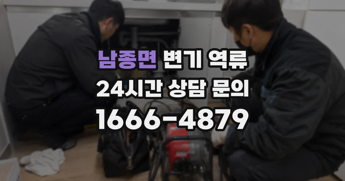 남종면 변기 역류