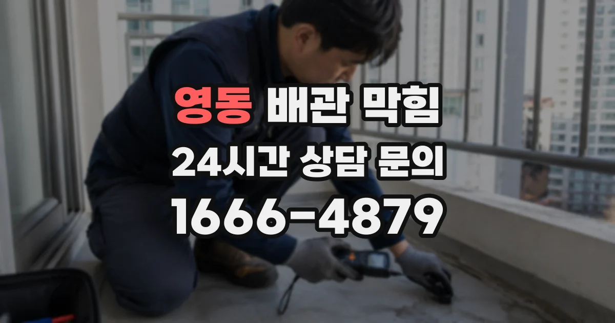 영동 배관 막힘
