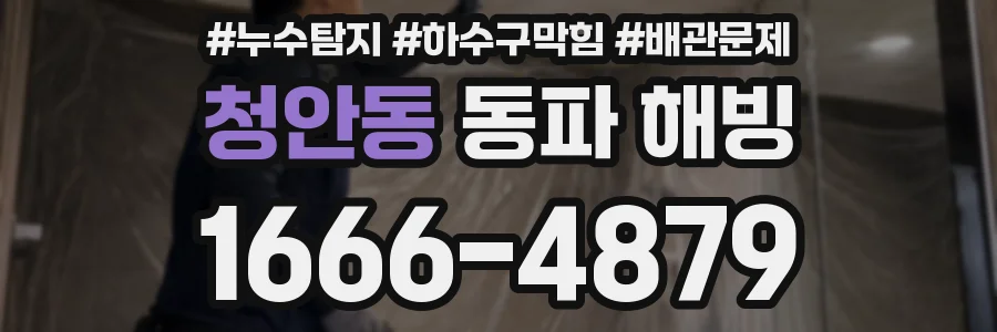 청안동 동파 해빙