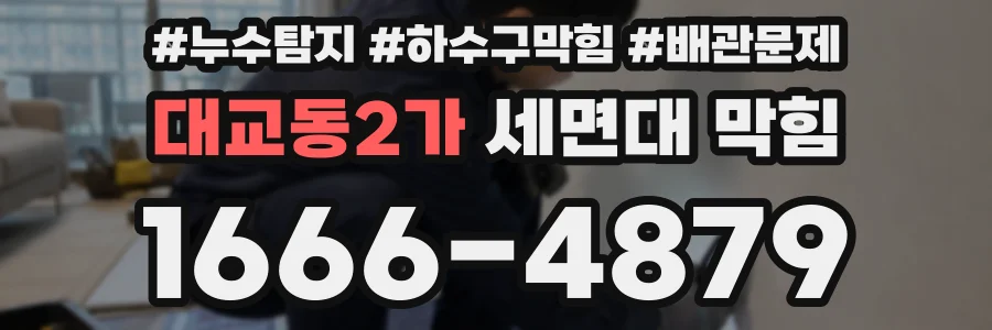 대교동2가 세면대 막힘