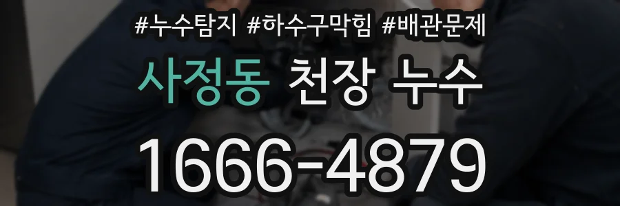 사정동 천장 누수