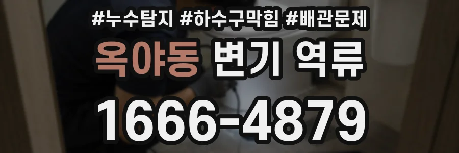 옥야동 변기 역류