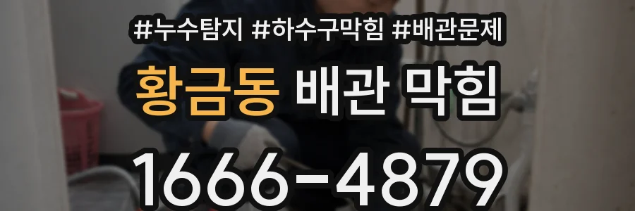 황금동 배관 막힘
