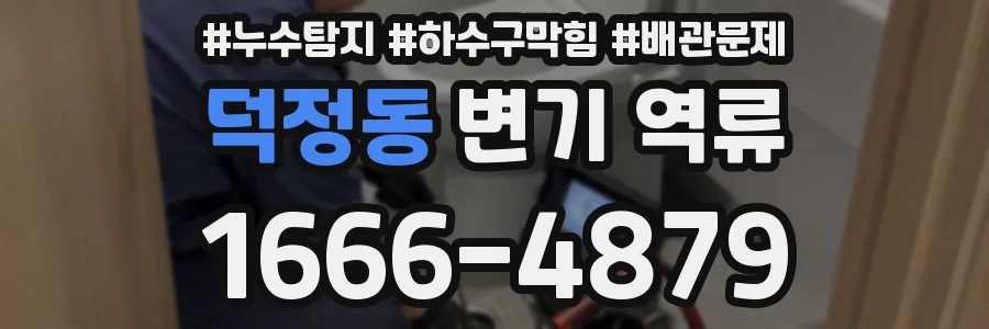 덕정동 변기 역류