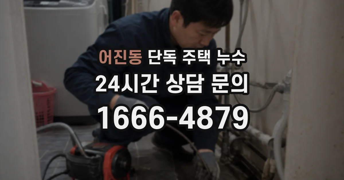 어진동 단독 주택 누수