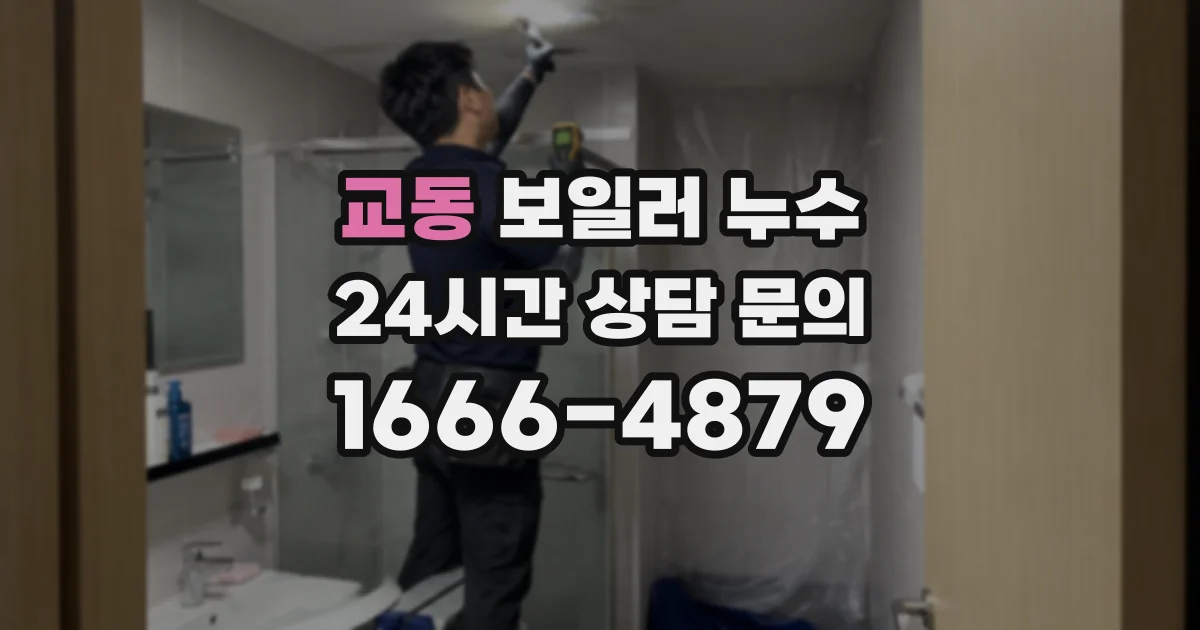 교동 보일러 누수