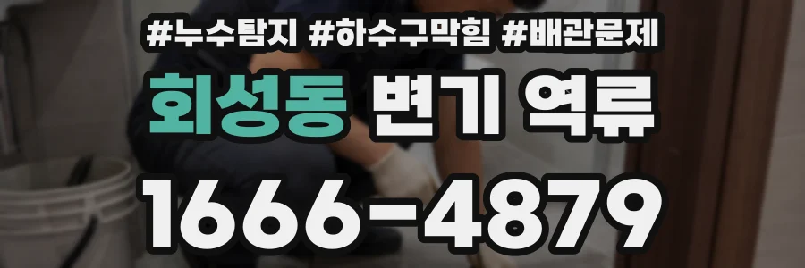 회성동 변기 역류