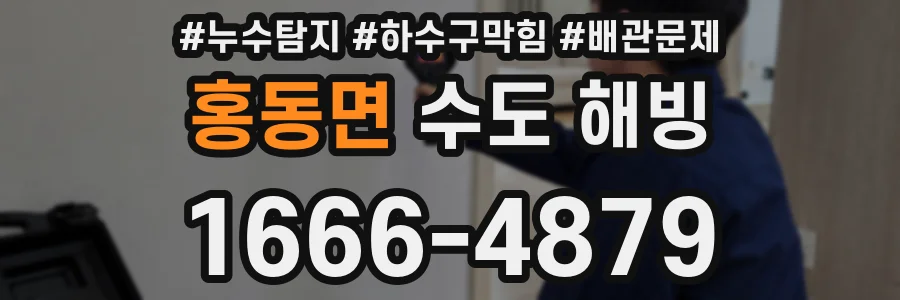 홍동면 수도 해빙