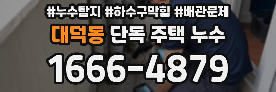 대덕동 단독 주택 누수