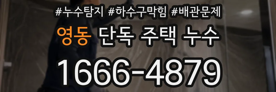 영동 단독 주택 누수