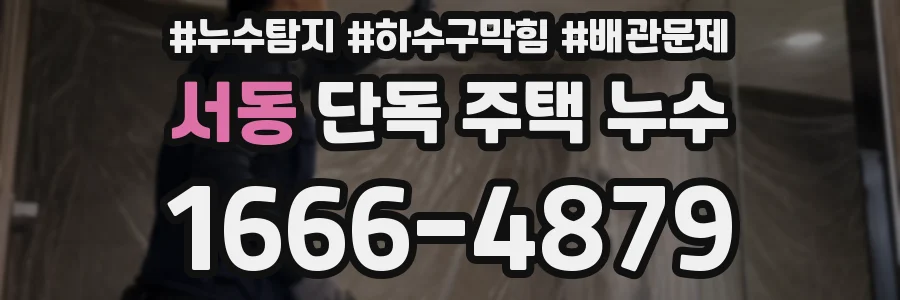 서동 단독 주택 누수