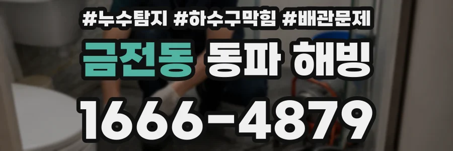 금전동 동파 해빙