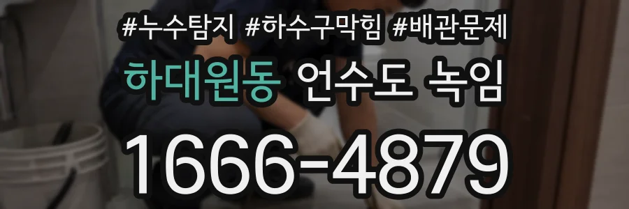 하대원동 언수도 녹임
