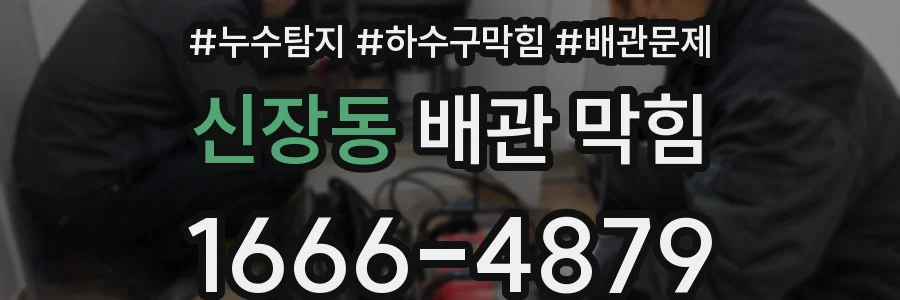 신장동 배관 막힘