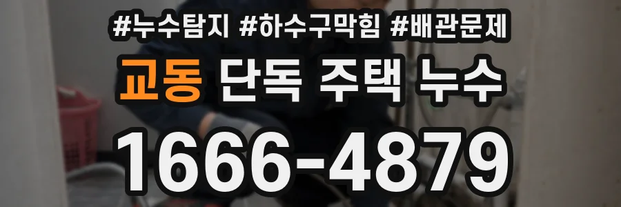 교동 단독 주택 누수