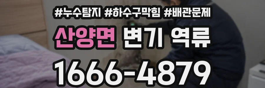 산양면 변기 역류