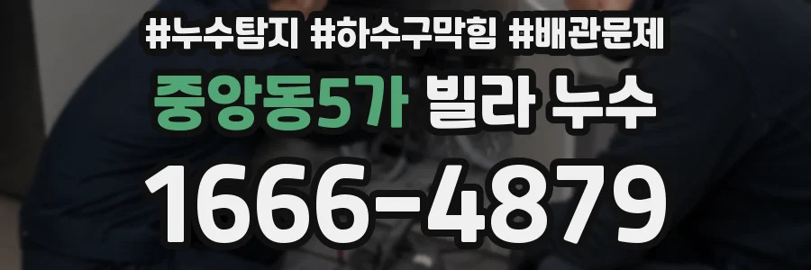 중앙동5가 빌라 누수