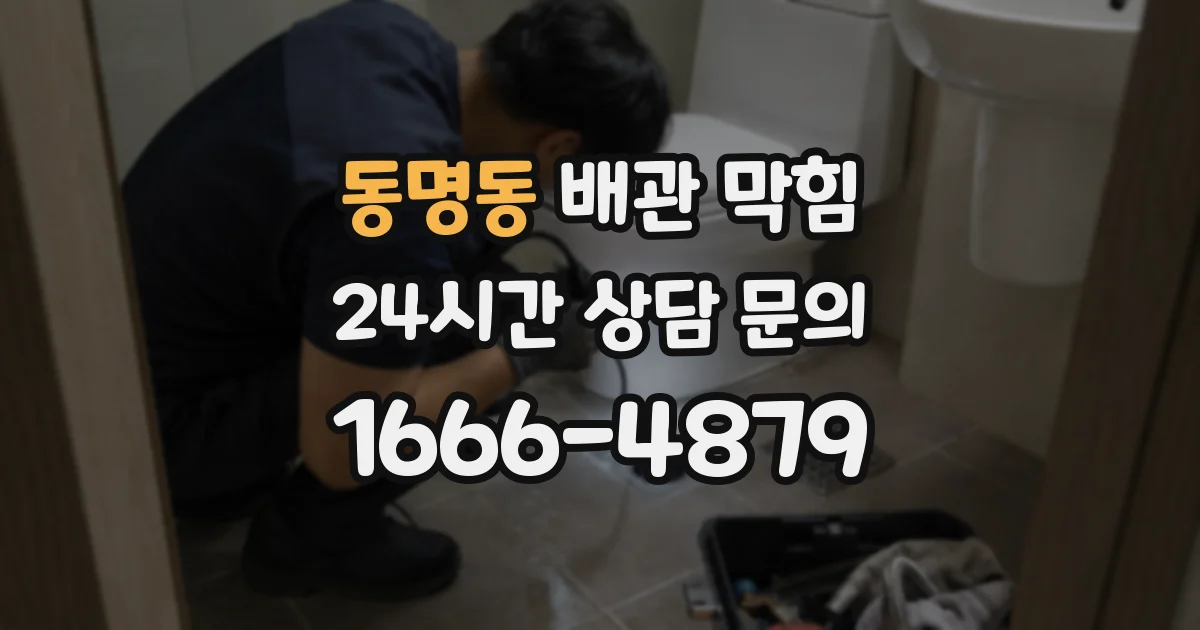 동명동 배관 막힘