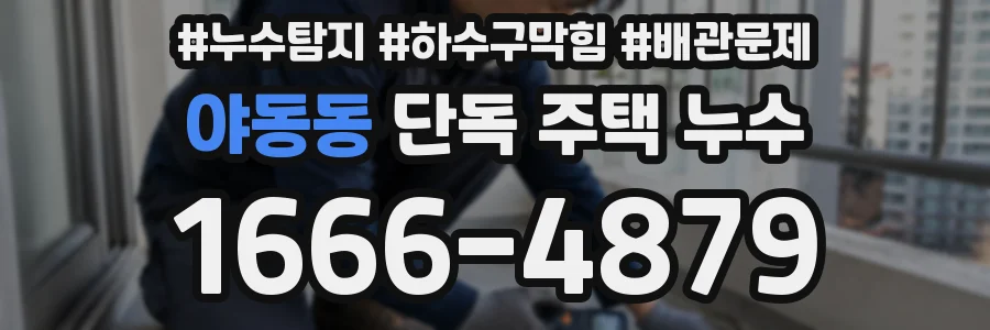 야동동 단독 주택 누수