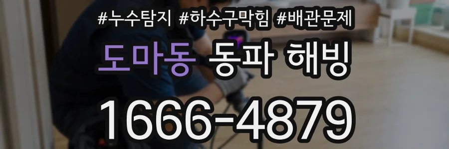 도마동 동파 해빙