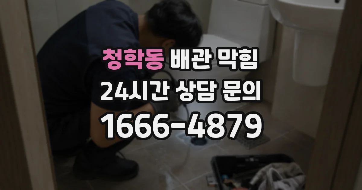 청학동 배관 막힘