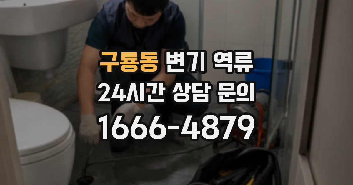 구룡동 변기 역류