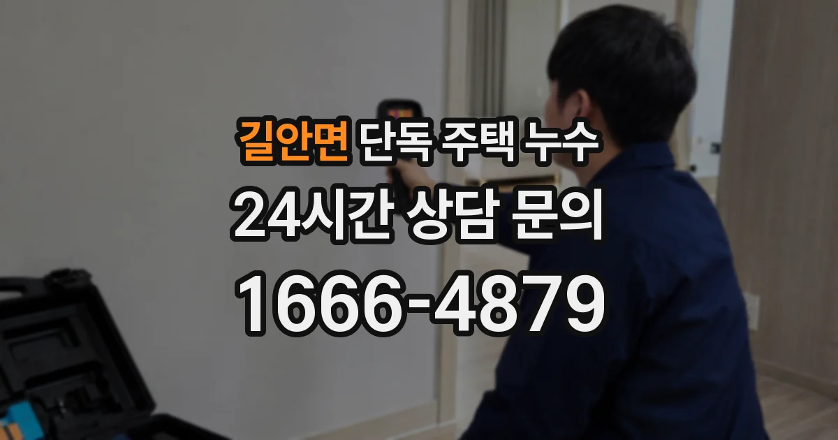 길안면 단독 주택 누수
