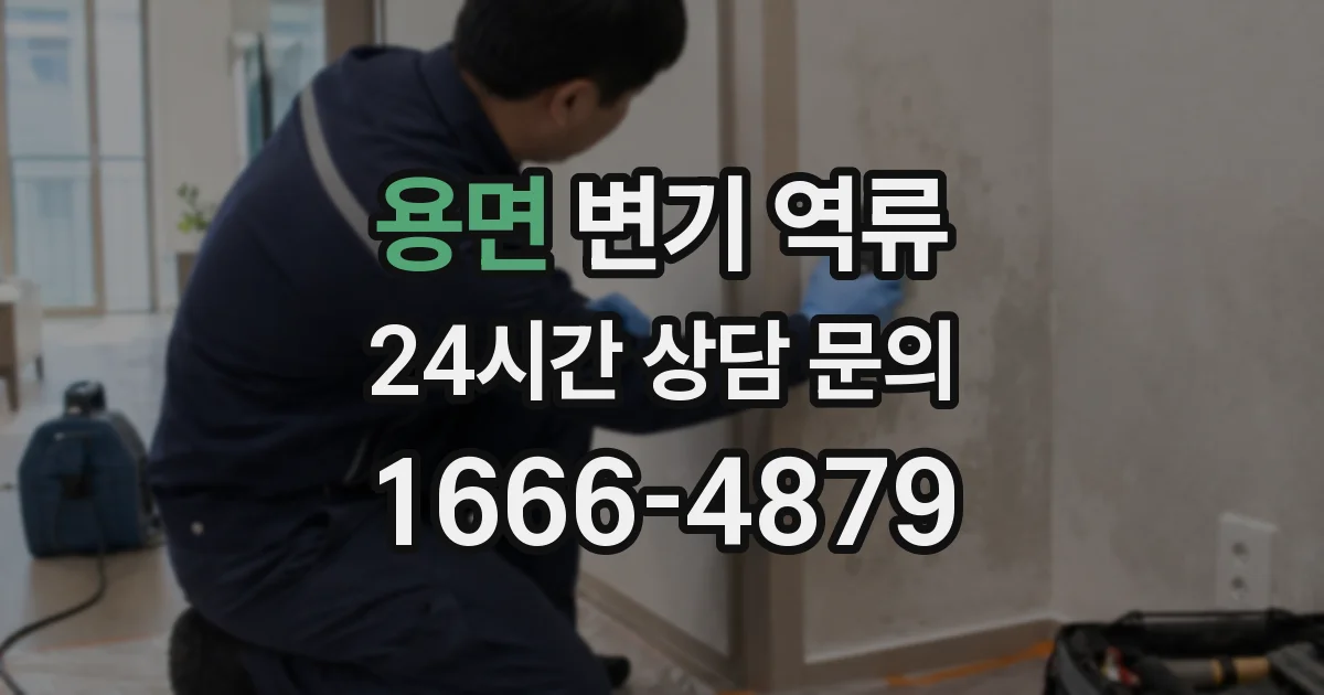용면 변기 역류