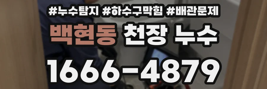 백현동 천장 누수