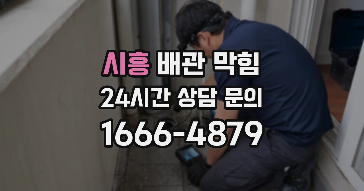 시흥 배관 막힘