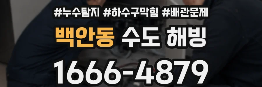 백안동 수도 해빙