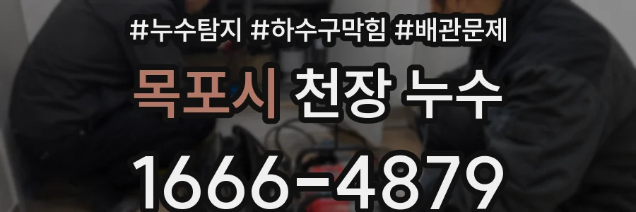 목포시 천장 누수