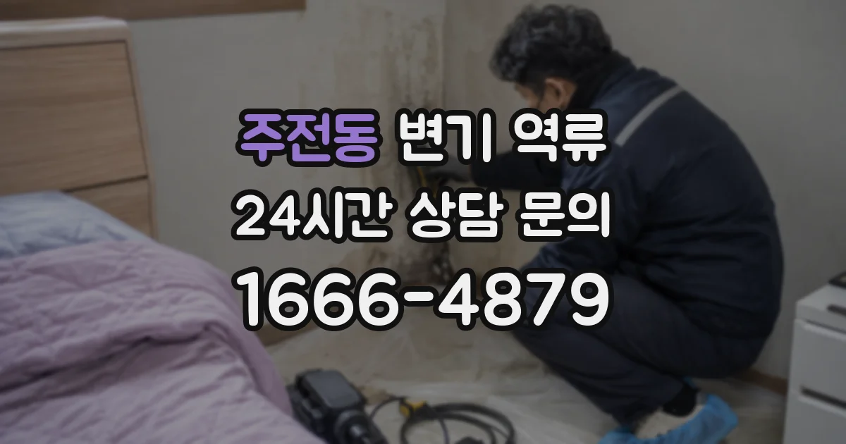 주전동 변기 역류