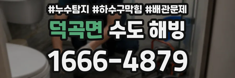 덕곡면 수도 해빙
