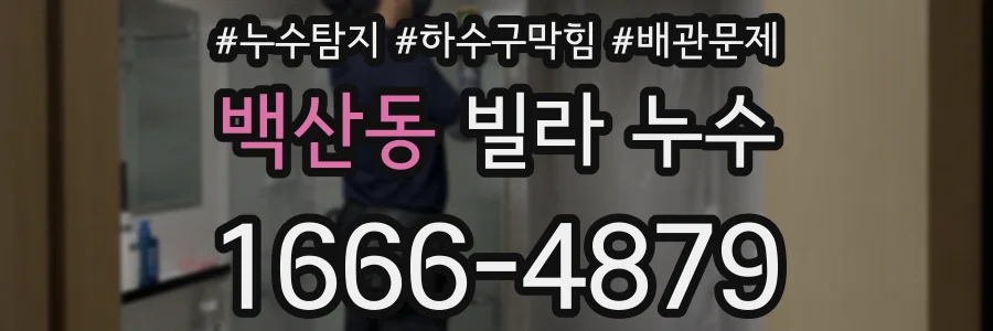 백산동 빌라 누수