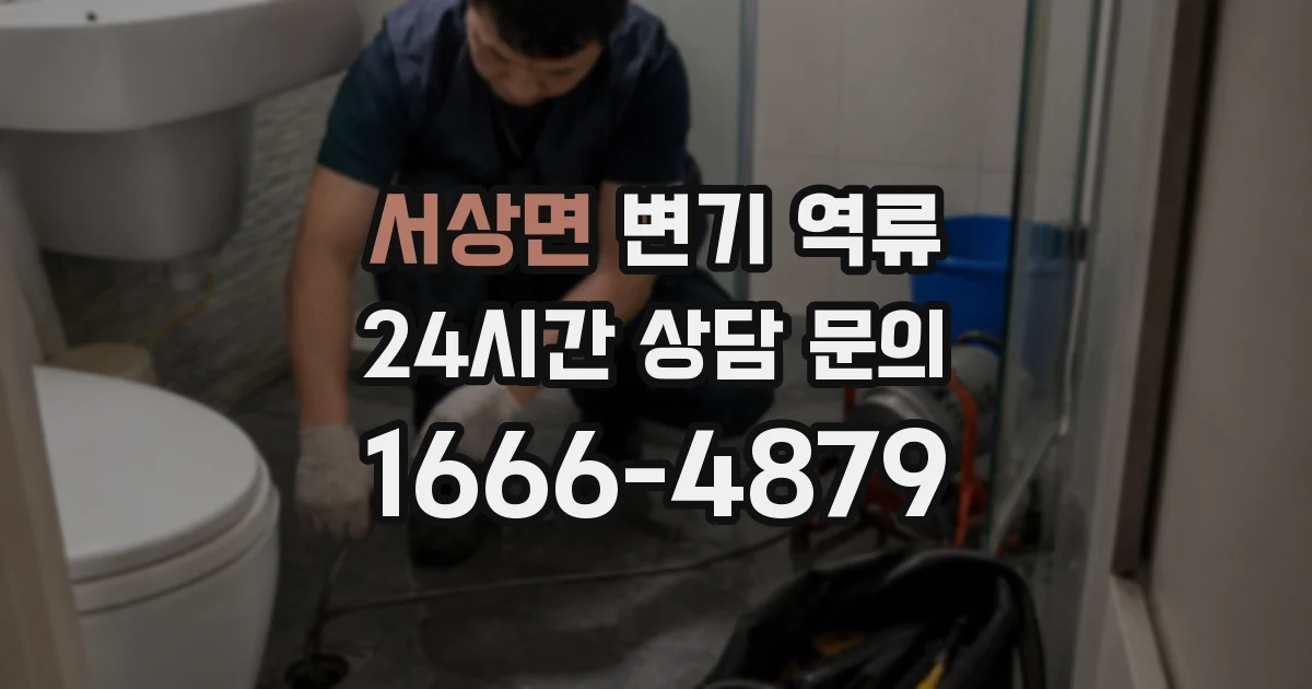 서상면 변기 역류